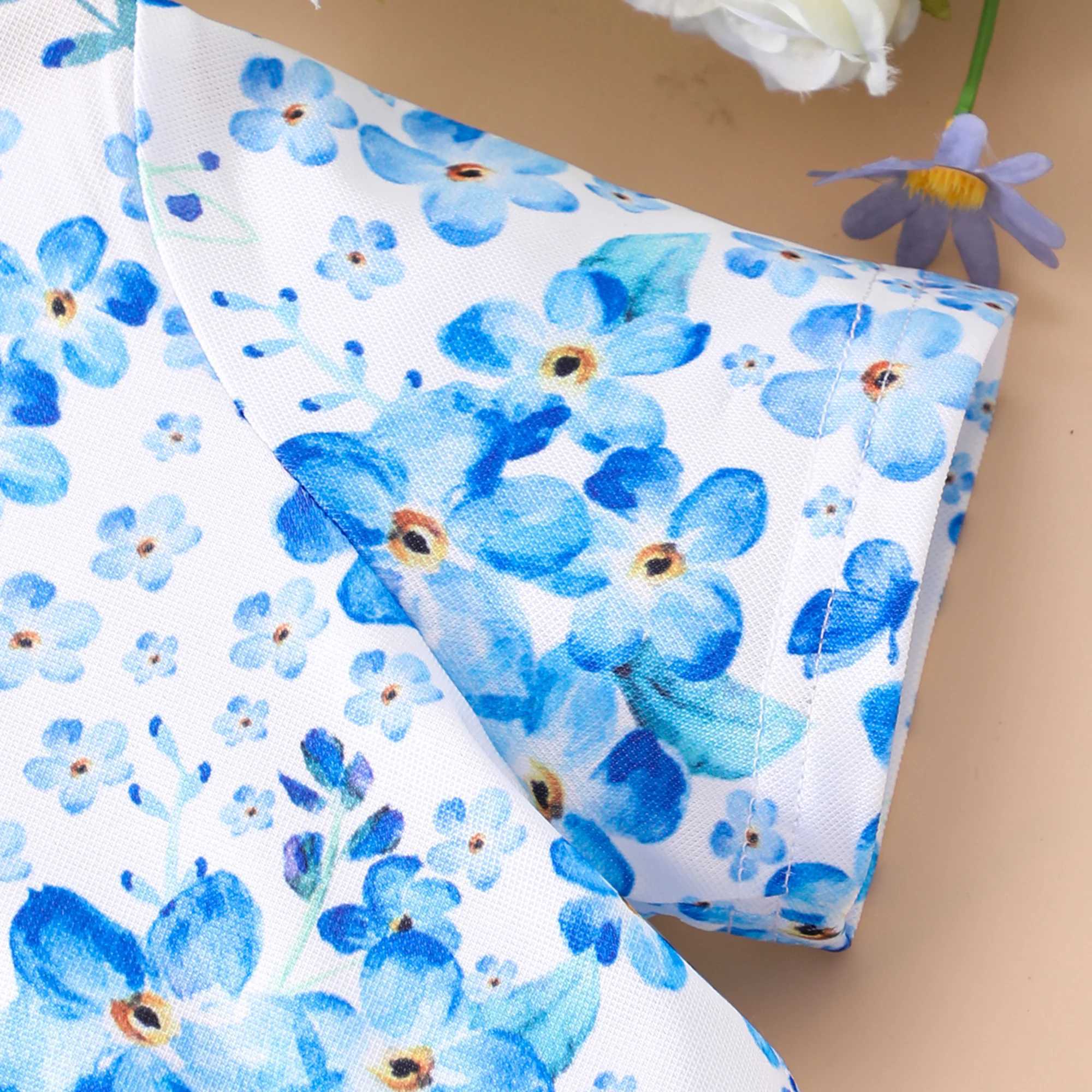 Floral Allover Graphic A-line dress for girls short sleeved casual dress for holidays/summer outingsW240720