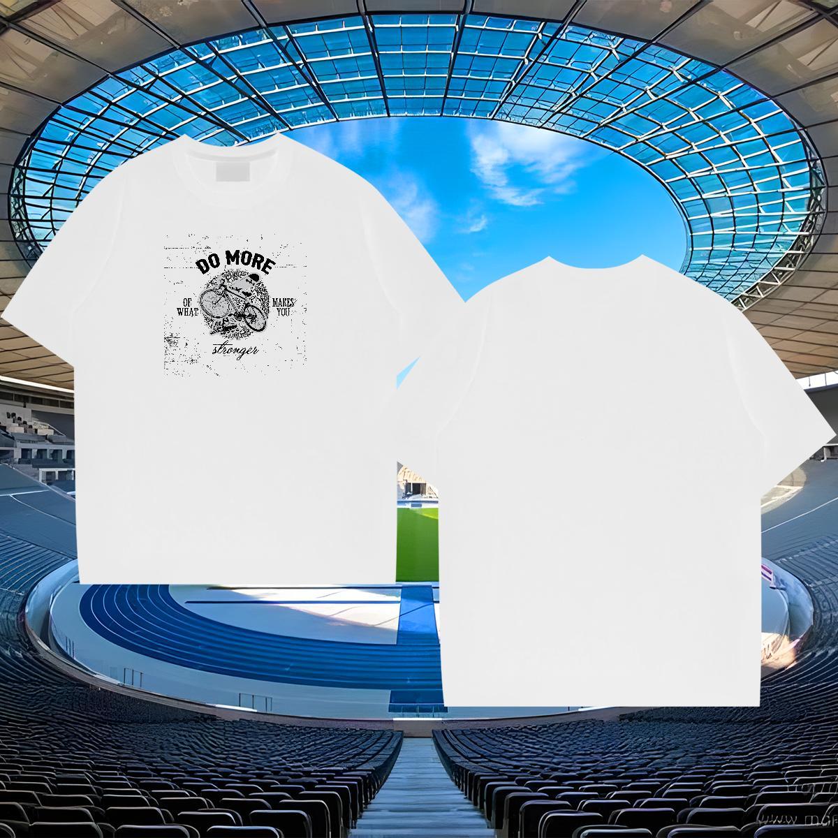 Comfortable Men Tees 230g Cotton Street bicycle Custom Printing Breathable Crew Neck Customized T-Shirts for Men Tees Shirts