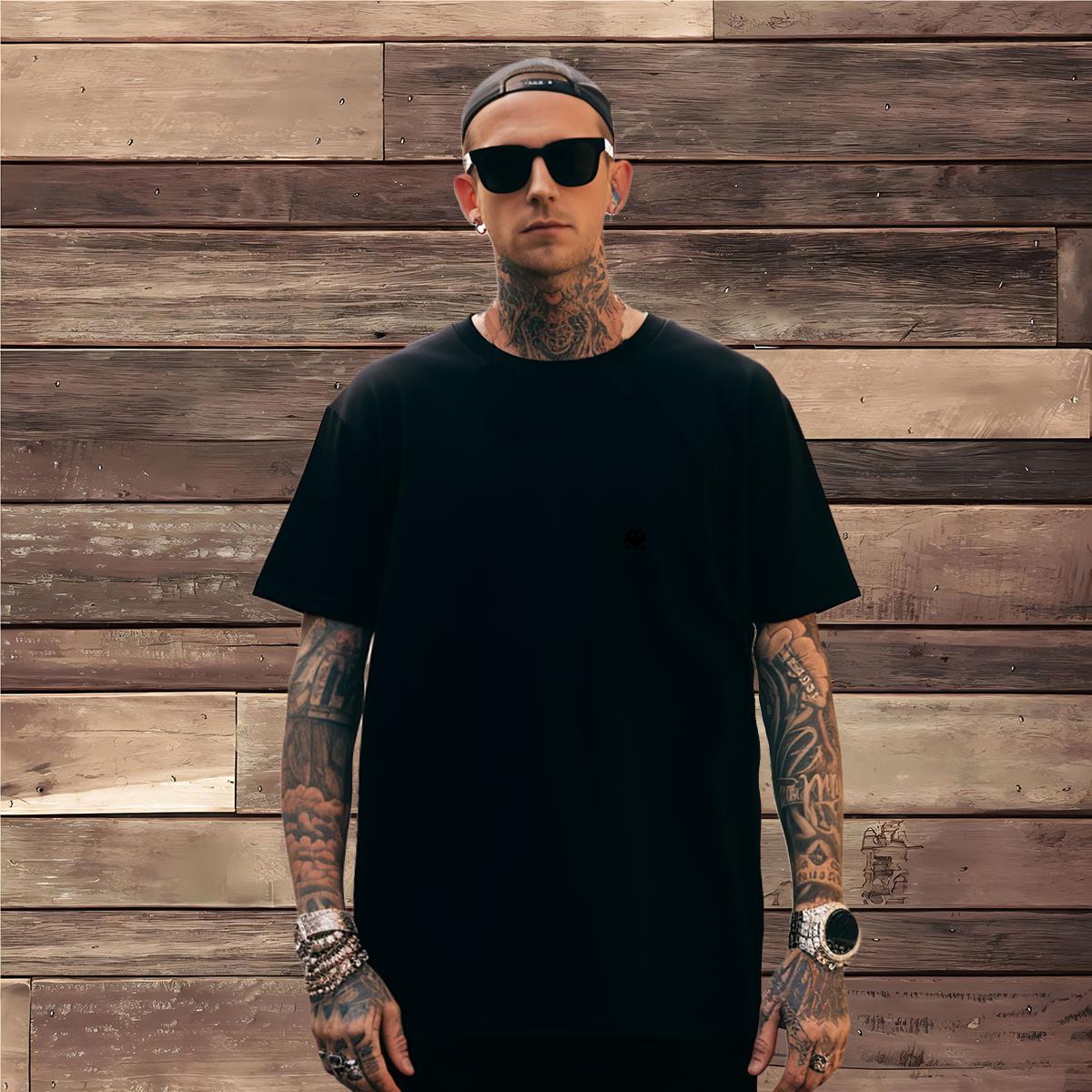 T shirt 230g Pure Cotton icon Home Outdoor Breathable Crew Neck Custom Print Plus Size Men Tees Stylist Designer Tshirts