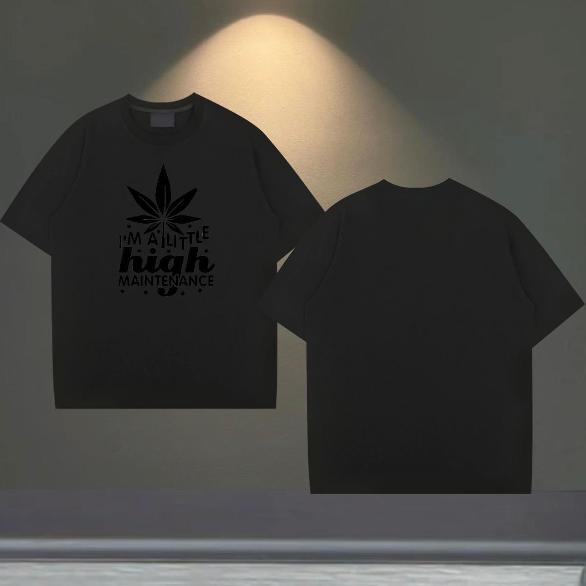 Classic Men Tshirts 230g Pure Cotton Anime Printing Street letter Oversized Crew Neck Breathable Designer Fashion T shirt Tees Shirts