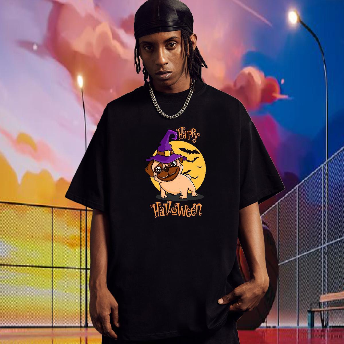 Fashion Casual Men T Shirts 230g Cotton Street wear Hip Hop Tees Shirts Pure Cotton High Quality Couples T Shirts Anime Print