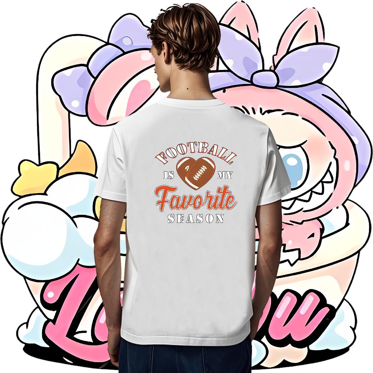 Comfortable Men Tops Tees 230g Pure Cotton Daily Outfit rugby Custom Printed Round Neck Short Sleeve DIY Customized T shirt Tee Shirt