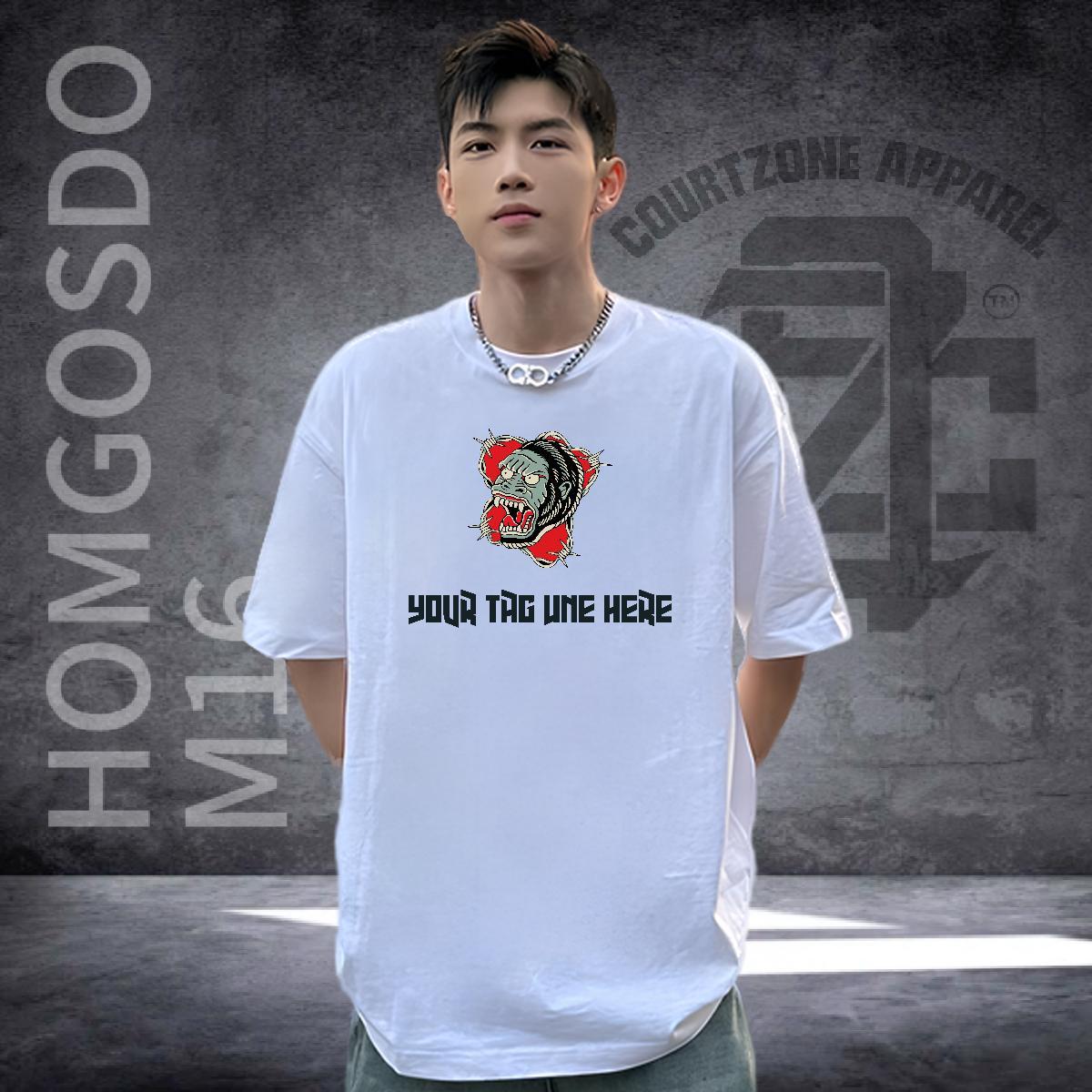 Factory Direct T-Shirts for Men 230g Pure Cotton Street Casual Tops Shirt Breathable Crew Neck High Quality Men Tshirts Customized