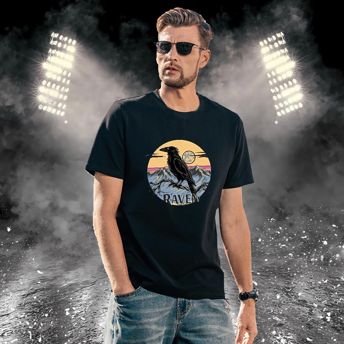 Comfortable Tshirt for Man Woman 100% Cotton 230g eagle T Shirts Men Home Outdoor Breathable Crew Neck Custom Print Plus Size Brand Tops Shirt
