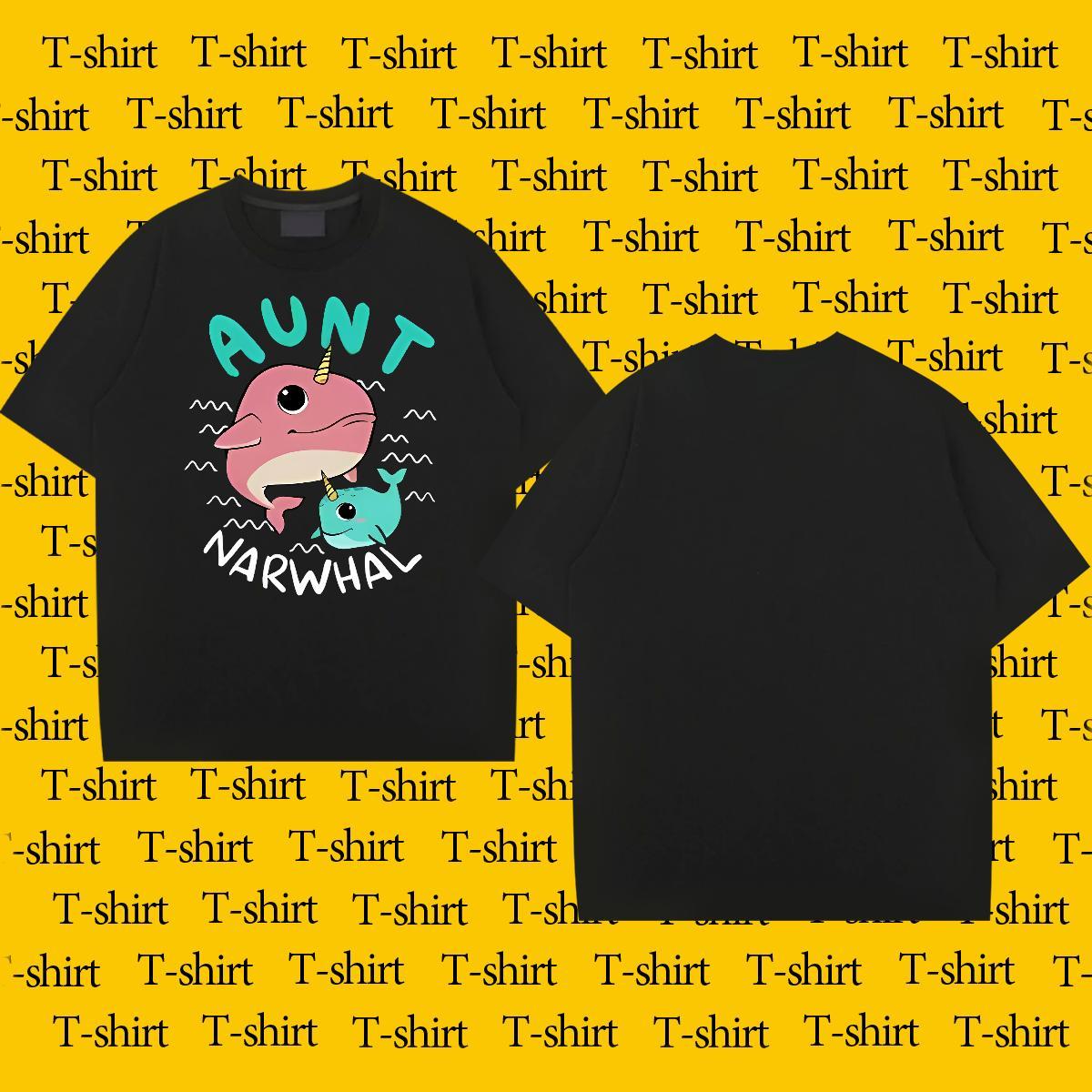 Factory Direct T Shirts Men 230g Pure Cotton dolphin Street Wear Clothings Short Sleeve Soft Loose Fit Tshirts Cartoon Printing L-4XL