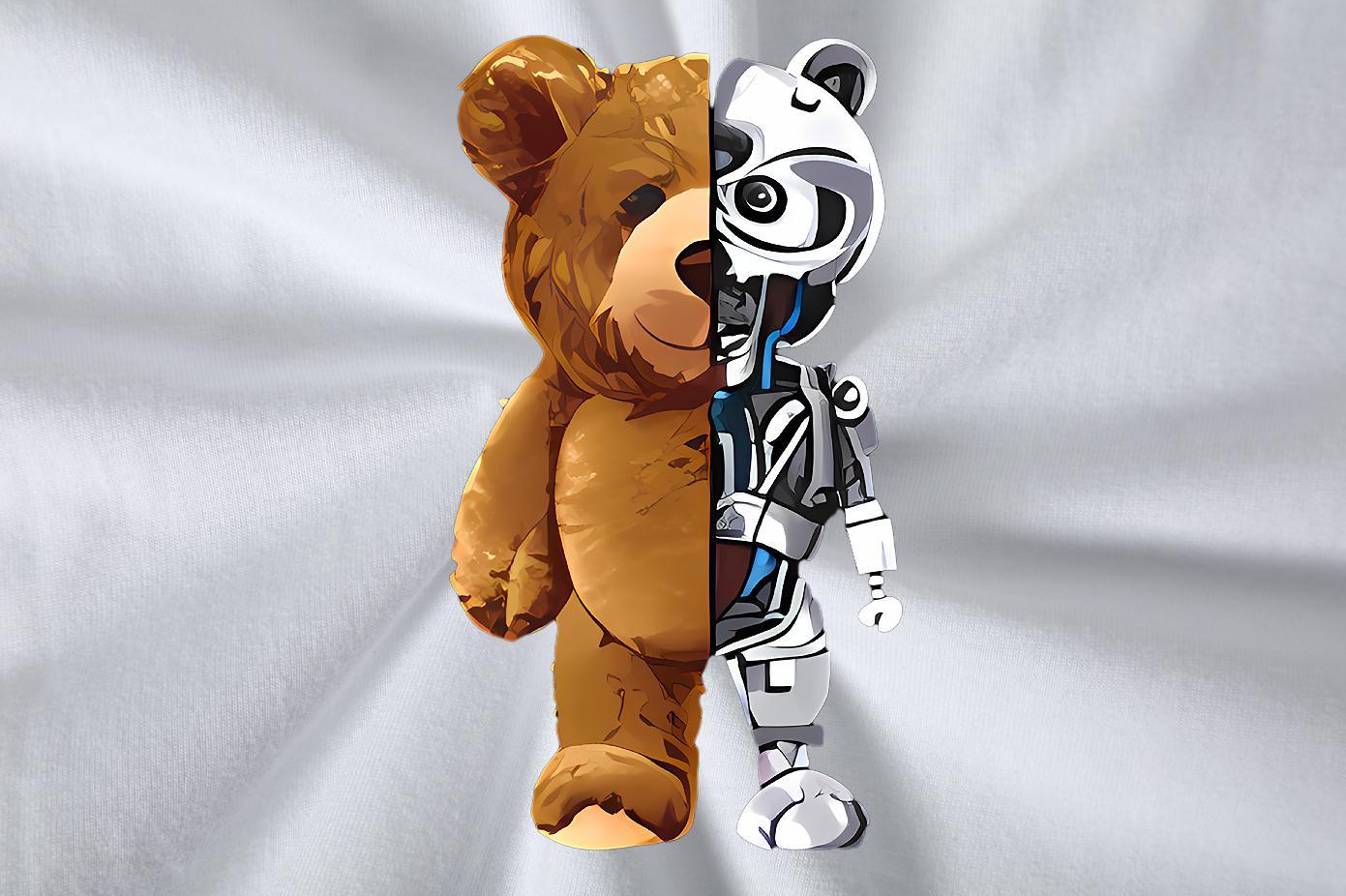 2024 Designer T Shirt For Man 230g 100% Cotton bear Sports Casual Top Tees Round Neck Short Sleeve Loose Fit Men Tops Tees DIY Printed
