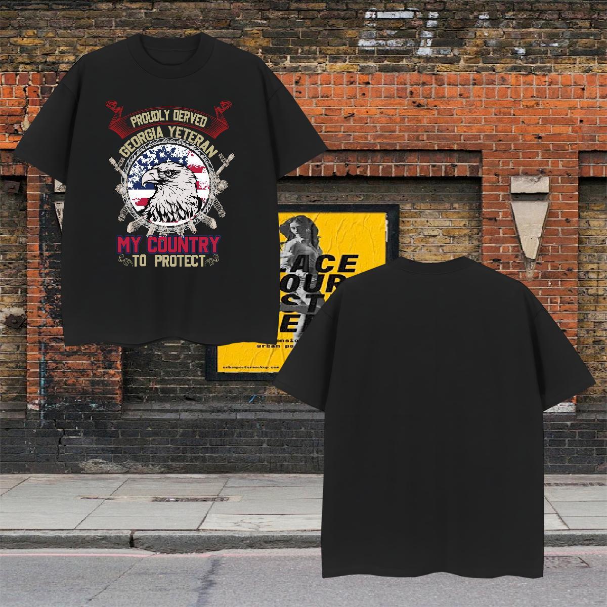 Designer Men Clothes T-Shirt 230g Cotton eagle Mens T Shirts Sports Casual Crew Neck DIY Printed New Designer Tops