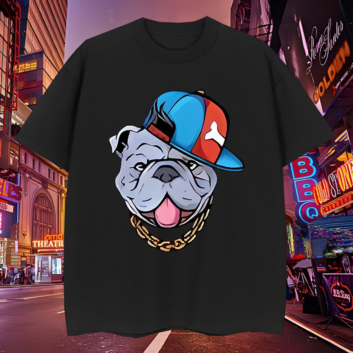 Cool Design Men Tops Tees 100% Cotton 230g dog T-Shirts Casual Beach Round Neck Short Sleeve Graphic Classic Casual Top Tees