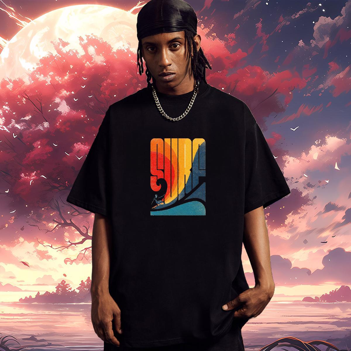 T Shirt For Man 230g Cotton painting Street wear Hip Hop Pure Cotton Custom Printing Tshirts New Arrival Popular Tees