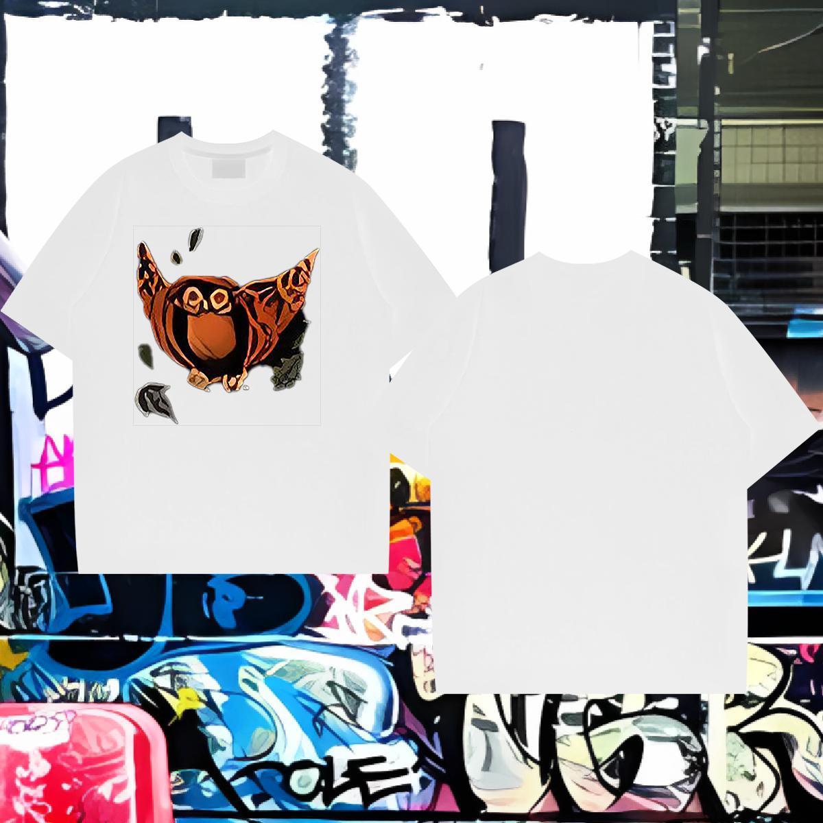 Fashion Designer Man T Shirts 230g Cotton halloween Street Casual Top Tees Crew Neck Breathable High Quality Men Tees Custom Cartoon