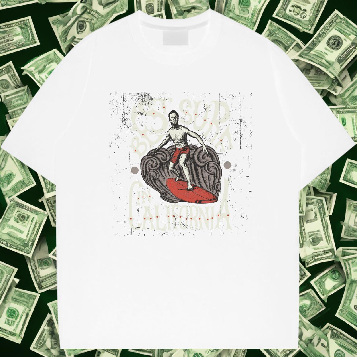 T shirt 230g Cotton portrait Street Wear Breathable Crew Neck Oversized 3XL 4XL Tshirt for Man Woman DIY Customized Unisex Tops Shirt