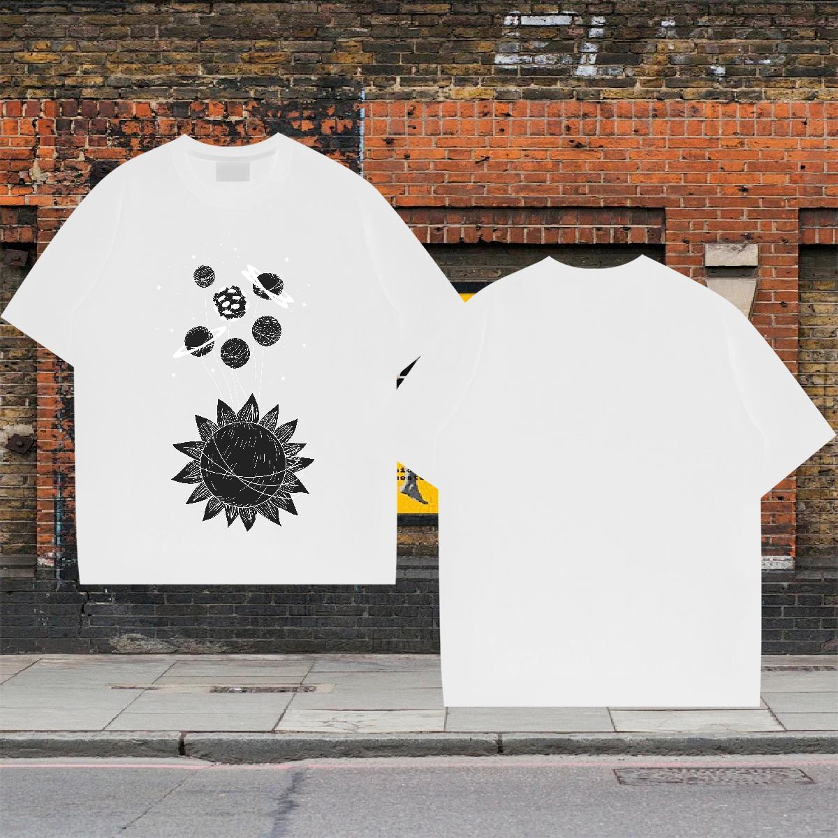 Popular Tshirts 100% Cotton 230g Sports Casual ET Oversized Breathable 2024 T shirt Top Tees