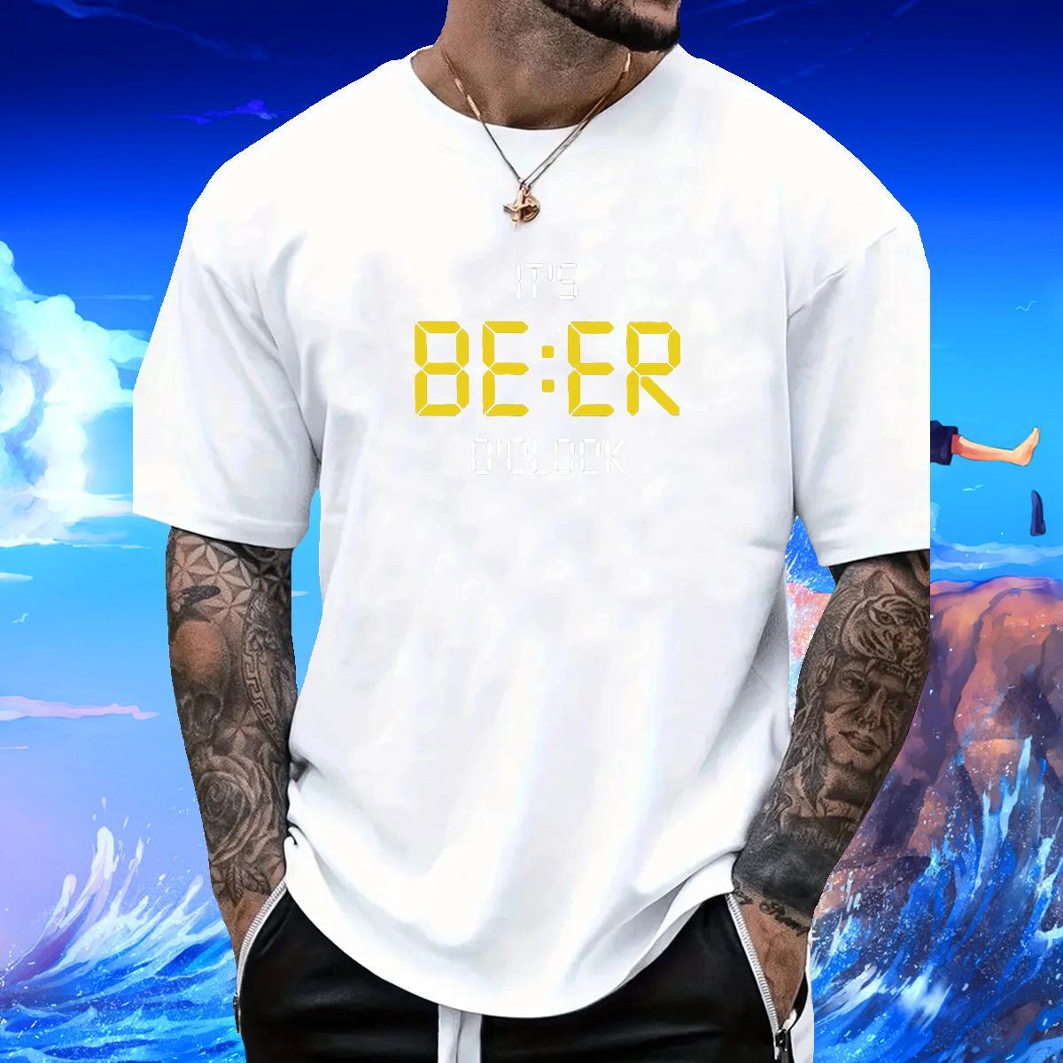 Popular Men Tshirts 230g Cotton Spring Summer letter Custom Big Size Breathable Short Sleeve 2024 T shirt Clothes