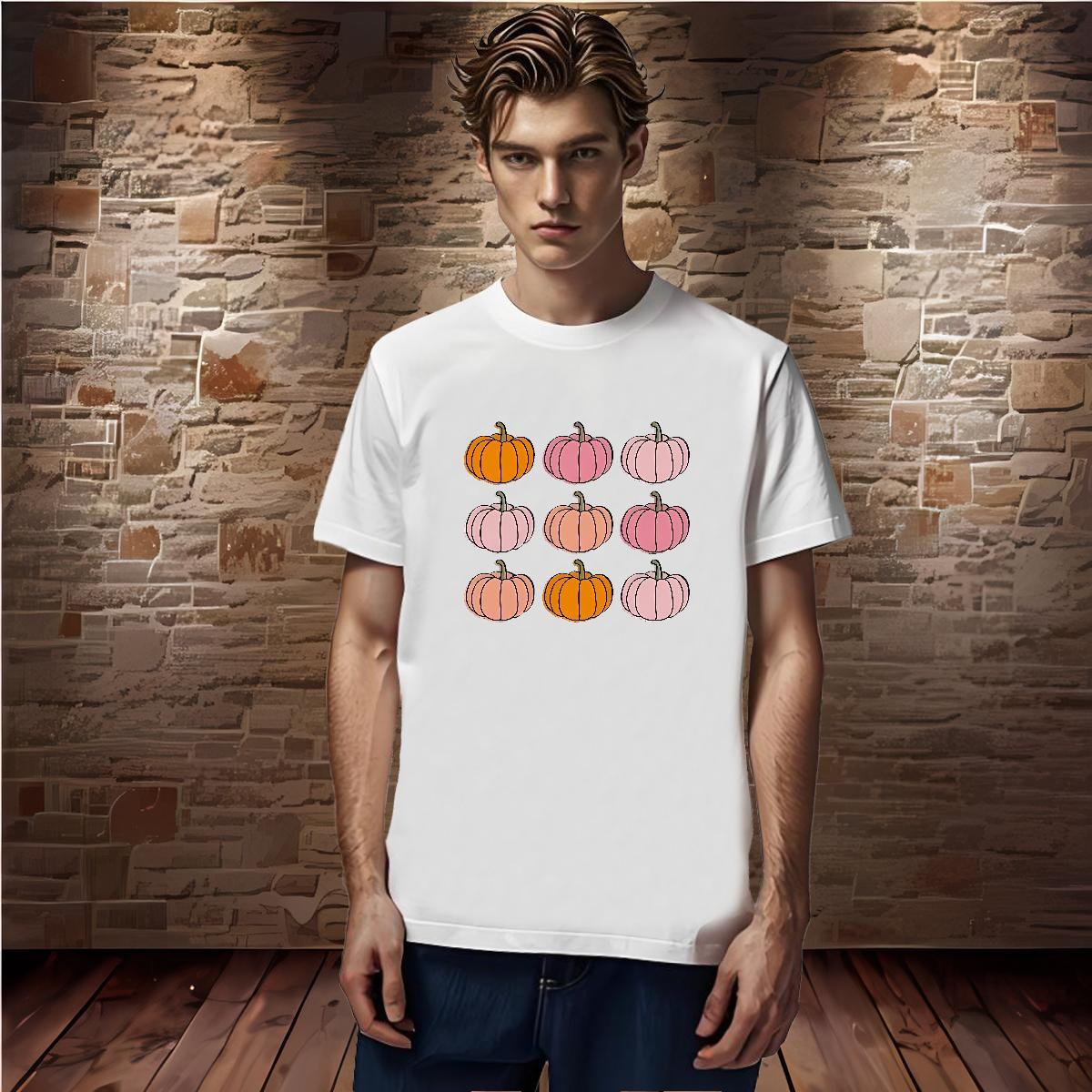 T shirt 100% Cotton 230g halloween Daily Outfit Breathable Customized Men Tops Tees Wholesale Classic Tee Shirt