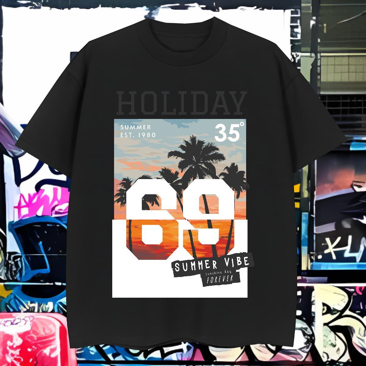 Fashion Designer Man T Shirts 230g 100% Cotton tree Daily Outfit Tees Shirts Breathable Classic Mens Tshirts Oversized