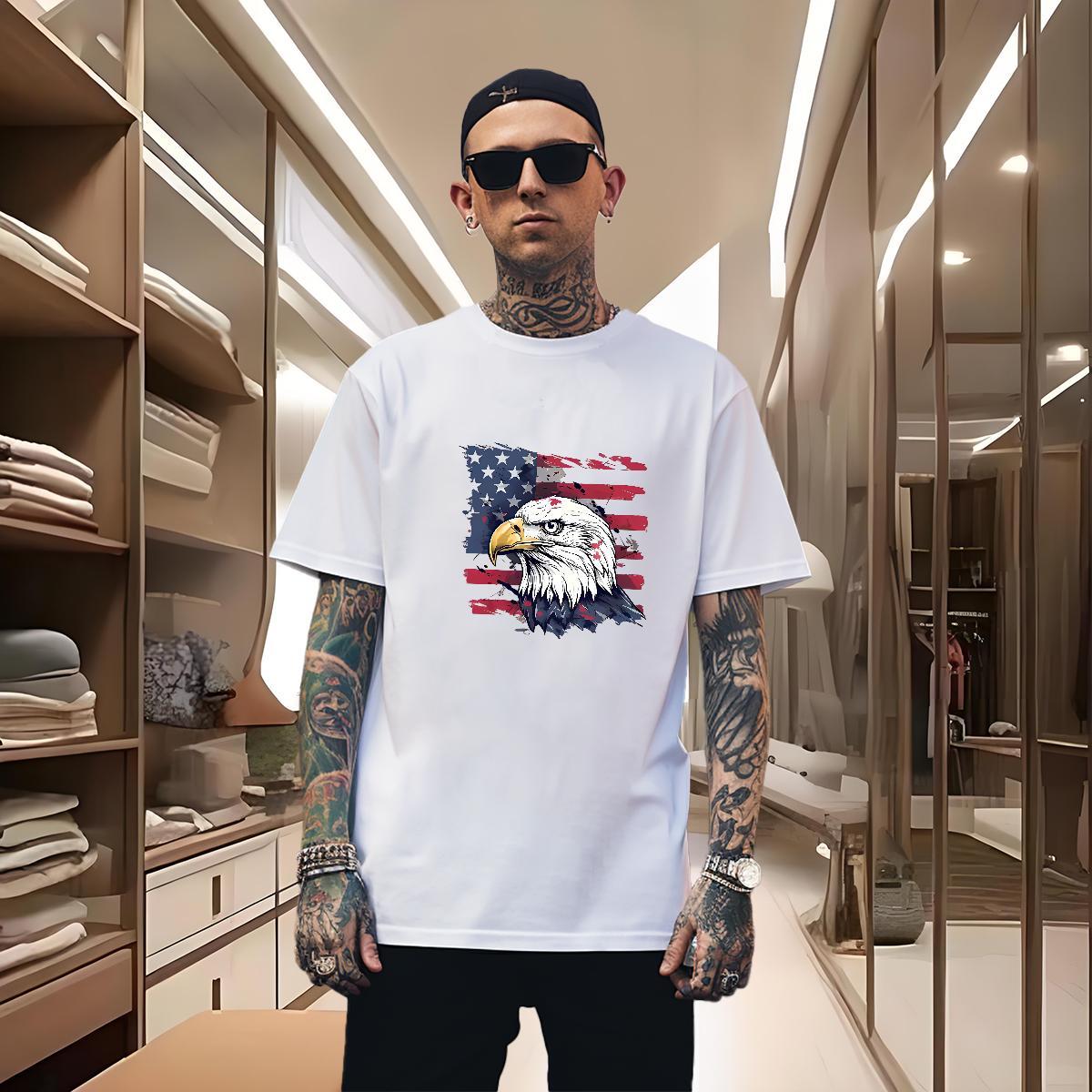 T shirt 230g Cotton Owl Beach Crew Neck Breathable Graphic Mens Tshirts Custom Brand Wear