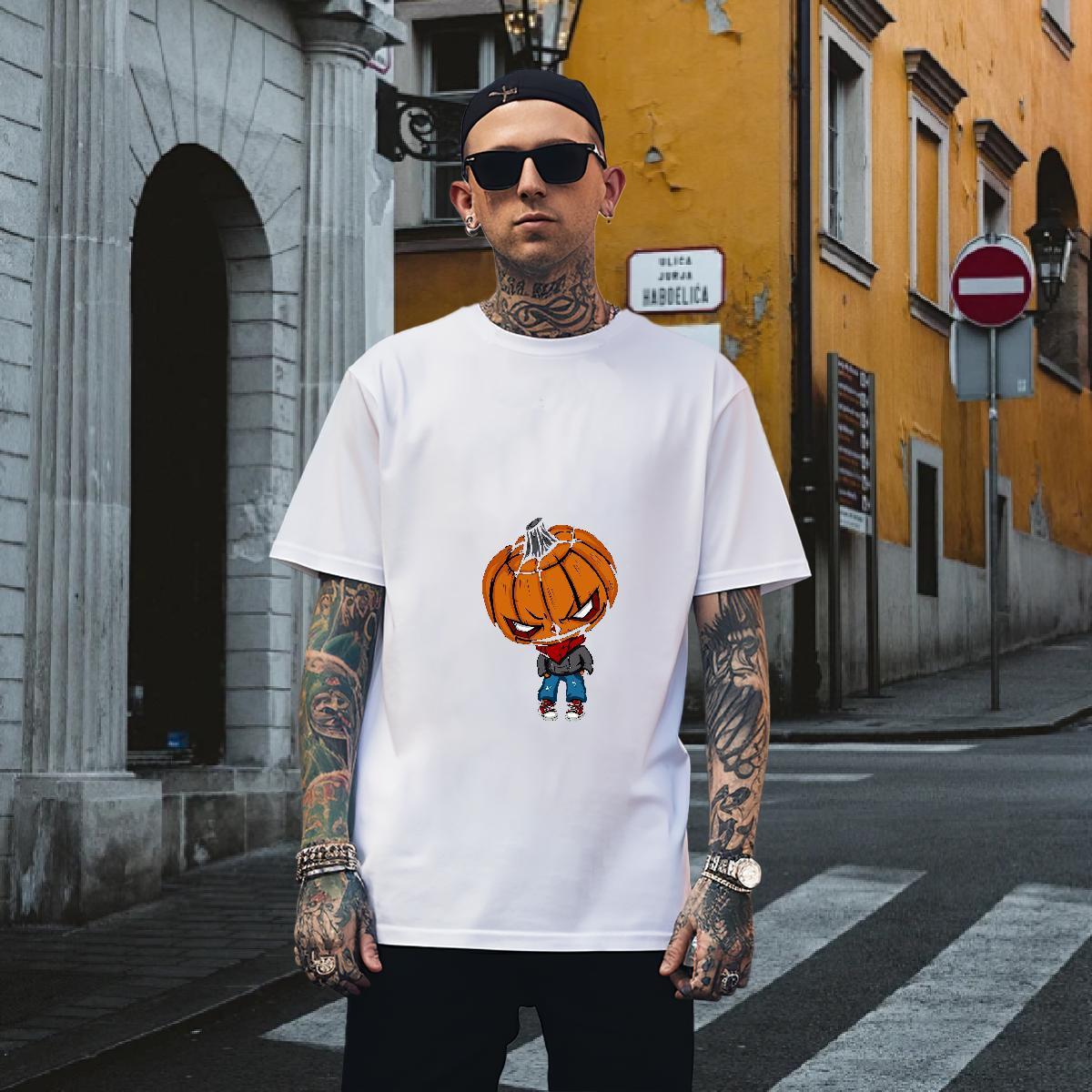 Mens T Shirts 100% Cotton 230g painting Daily Wear Pure Cotton Custom Anime Mens Tshirts Stylist Cool Design Polos