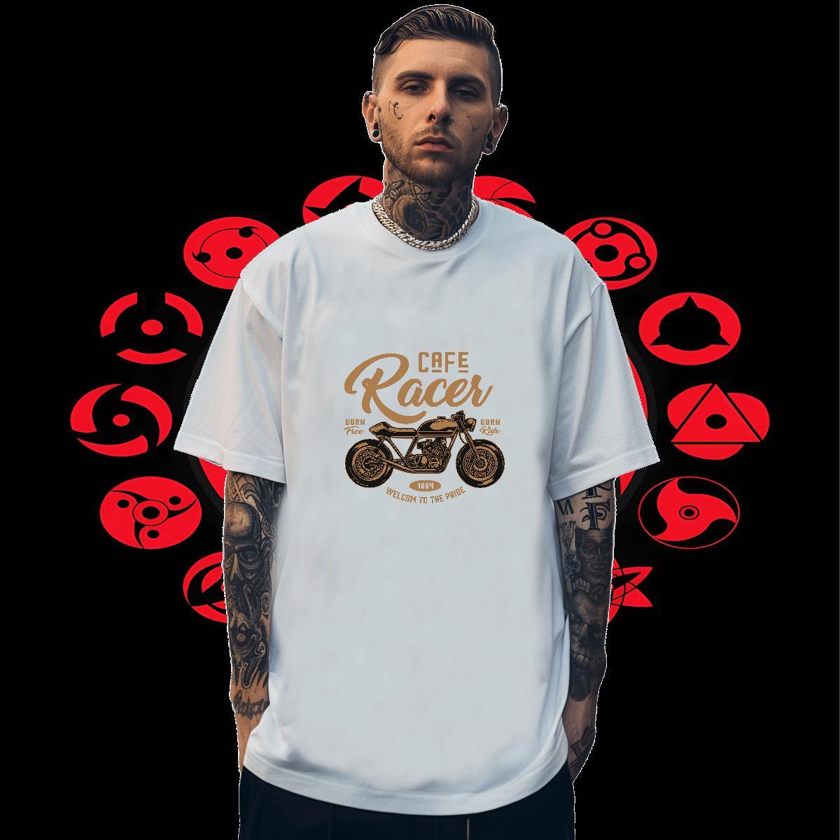 Loose Fit Tshirt for Man Woman 230g 100% Cotton Summer Casual Motorcycle White Plus Size Breathable Short Sleeve Stylist T Shirts Men Clothings