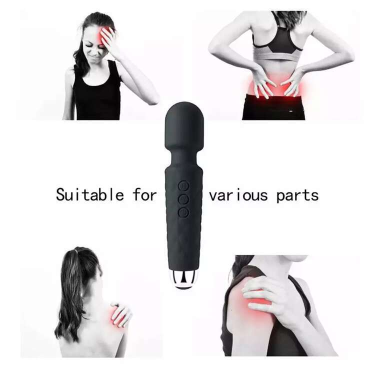 Wholesale AV Massager Vibrator Female Masturbation Electric Mute Massage Stick Vibrator Handheld Toys