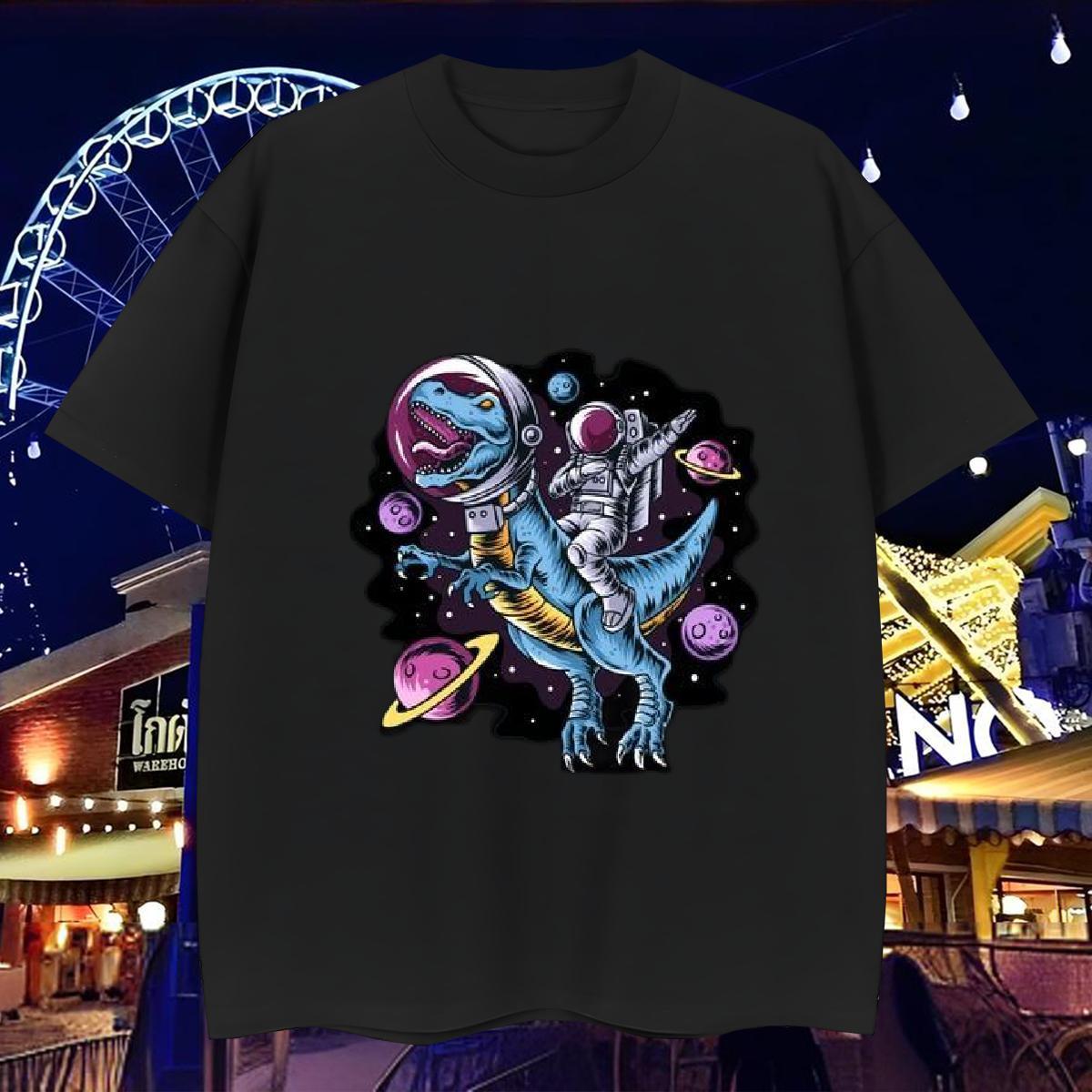 T shirt 230g 100% Cotton universe Daily Wear Breathable Short Sleeve Anime Tshirt for Man Woman Customized Brand Tees Shirts