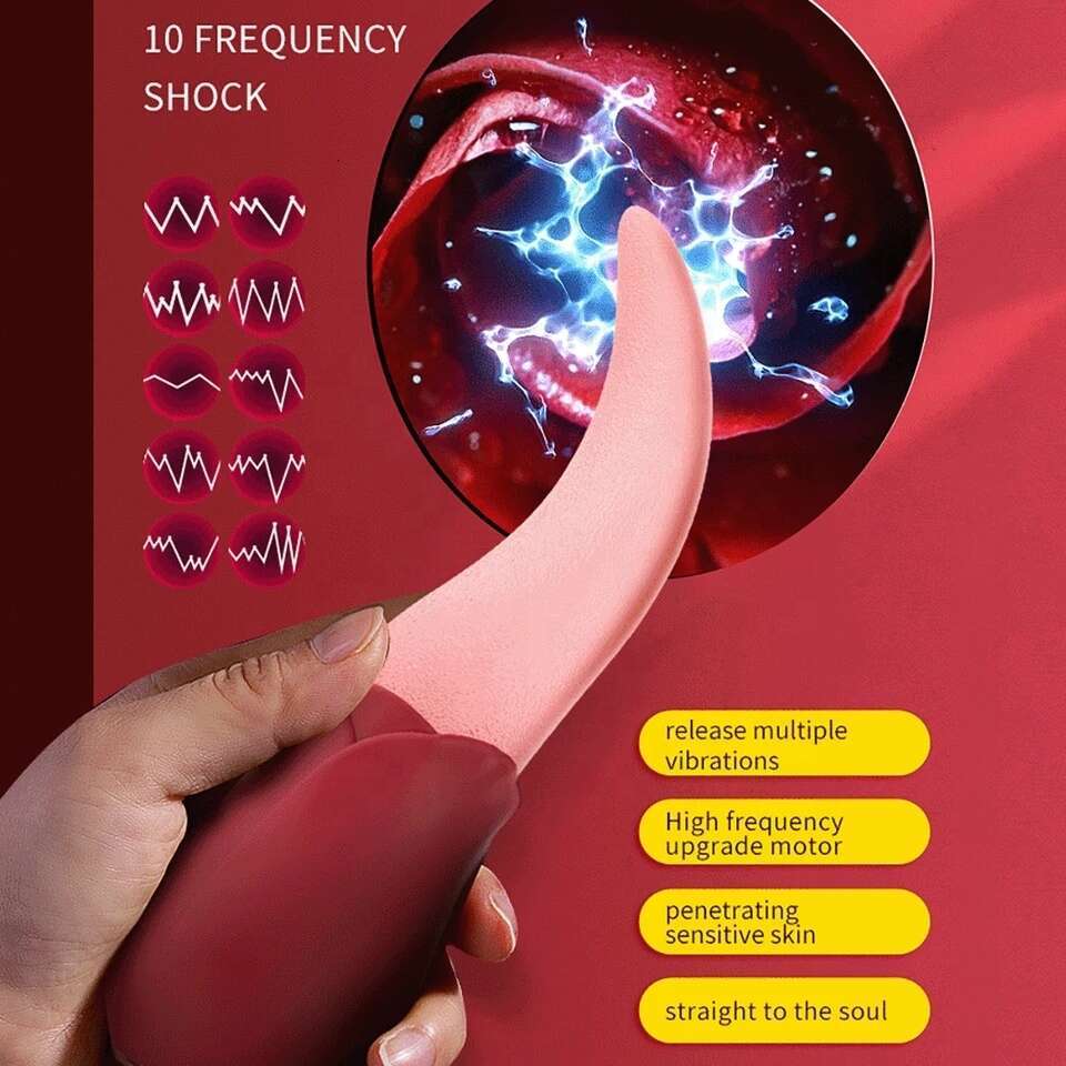 New York Silicone Clitoris Suction Vibrator Tongue Licking Nipple Stimulator 10 Adjustable Vibration Sex Toys Women and Couples