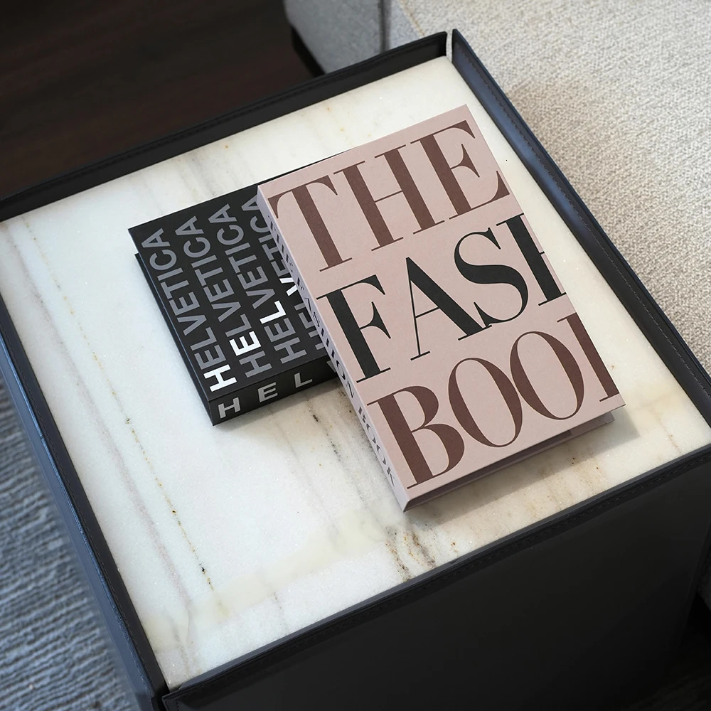 Minimalism Modern Fake Books Coffee Table Decoration Creative Text and Graphics Faux Decorative Book Living Room Home Decor 240806