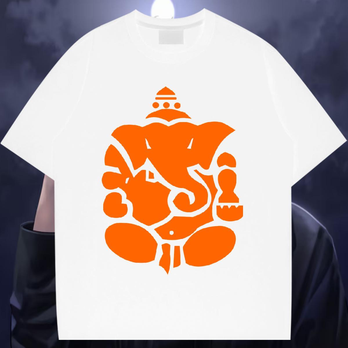 Stylist T-Shirts 230g 100% Cotton Elephant Street Casual Tees Breathable Crew Neck Soft Men Tees Customized Print