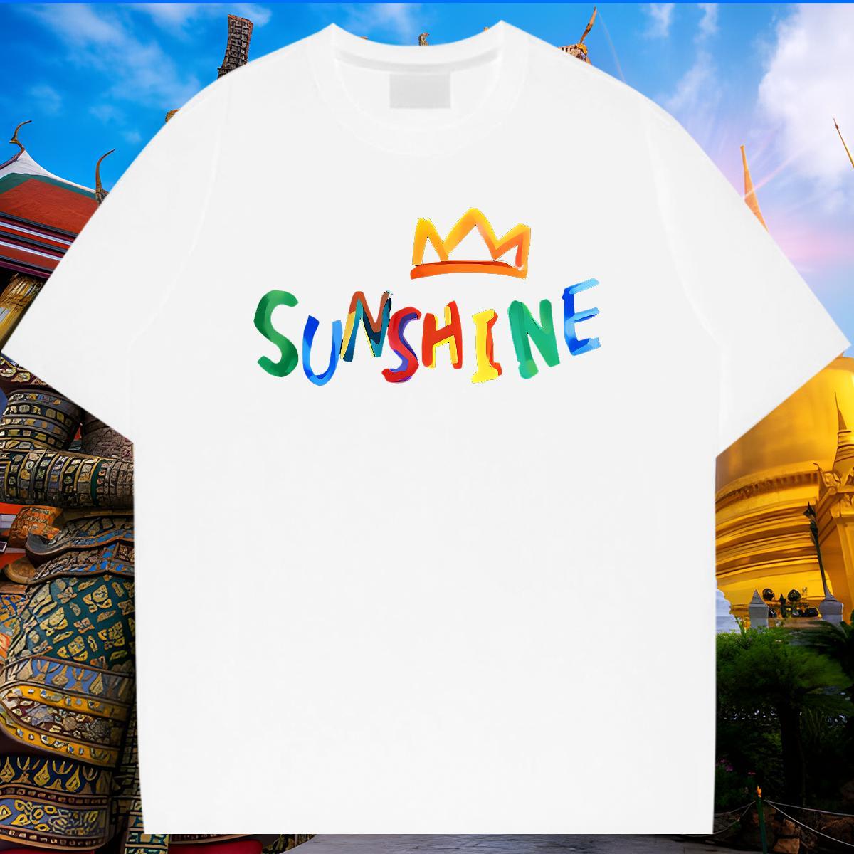 Factory Direct Man T Shirts letter Tops Tees 100% Cotton 230g Hip Hop Unisex Cartoon Print Breathable Short Sleeve Couples T Shirts