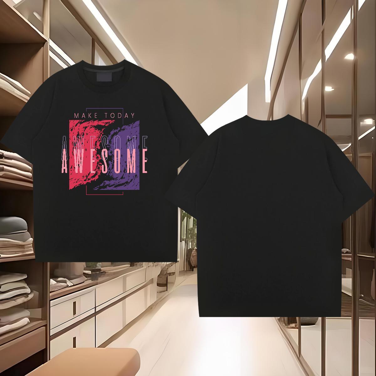 Fashion Casual T Shirt For Man 230g Cotton tree Spring Summer Tees O Neck Short Sleeves Designer Tshirts Custom Big Size