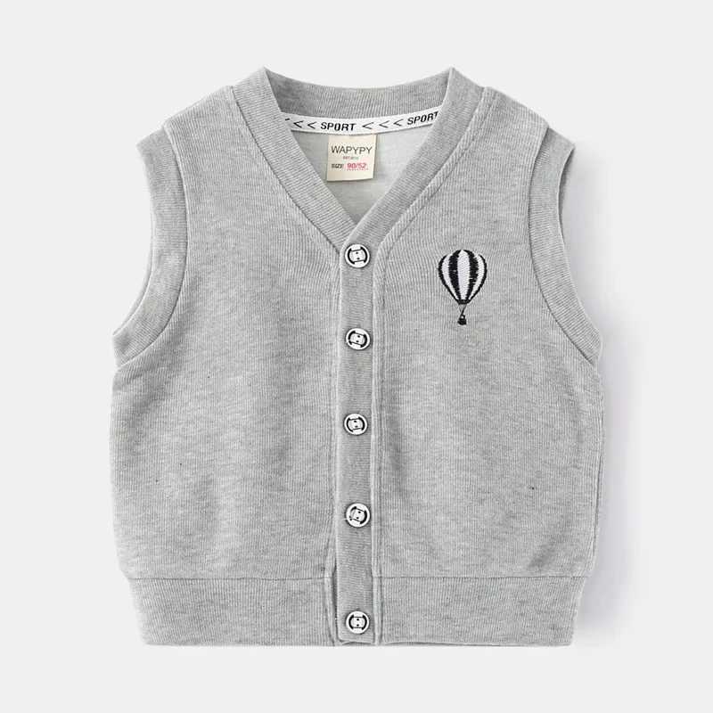 Boys Spring and Autumn Preschool Vest Cotton Childrens CoatW240724