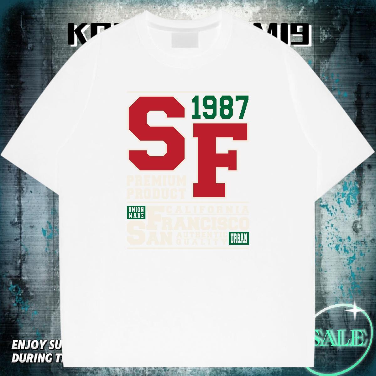 High Quality Couples T Shirts 100% Cotton 230g Sport letter DIY Anime O Neck Short Sleeves Free Shipping Mens T Shirts Wear