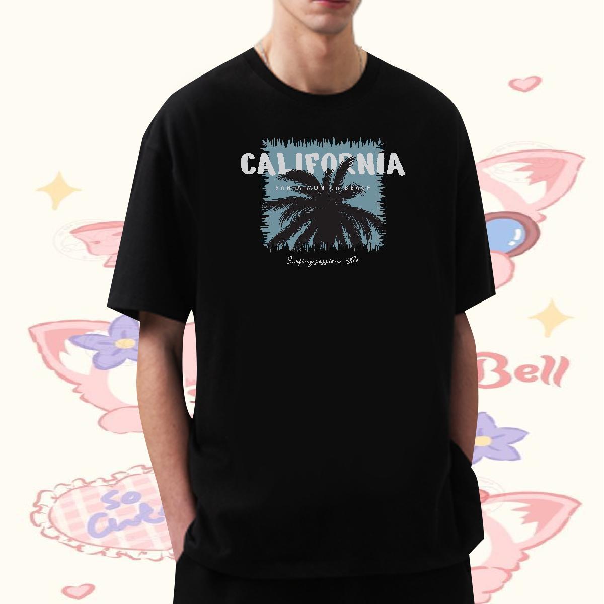 Designer Fashion Man T Shirts 230g Cotton tree Street Wear Tops Tees Breathable Short Sleeve Loose Fit Men Tshirts Custom Printed