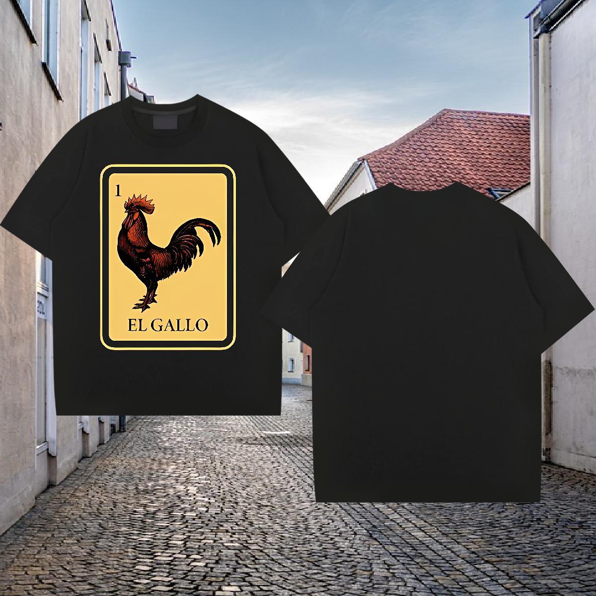 Brand Mens T Shirts 100% Cotton 230g chicken Casual Polos O Neck Short Sleeves Cool Men Clothes T-Shirt Oversized 4XL