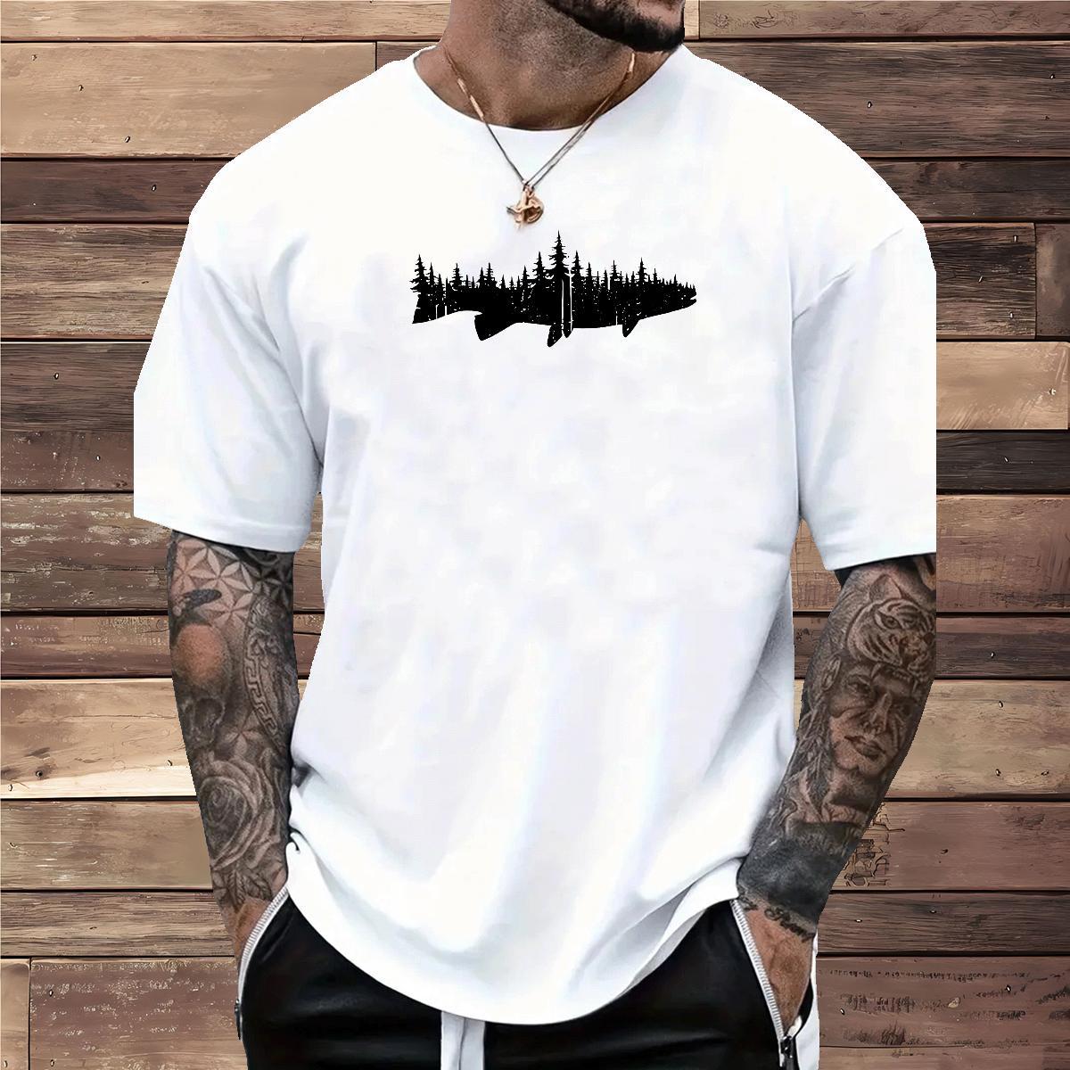 Classic Man T Shirts 230g Cotton plane Home Outdoor Polos Breathable Crew Neck Loose Men Clothes T-Shirt Plus Size Custom