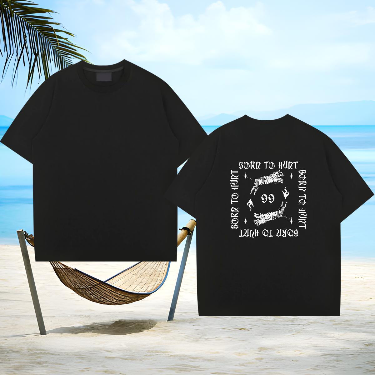 Designer Men Tshirts 100% Cotton 230g tiger Mens T Shirts Home Outdoor Breathable Crew Neck Customized New Tees