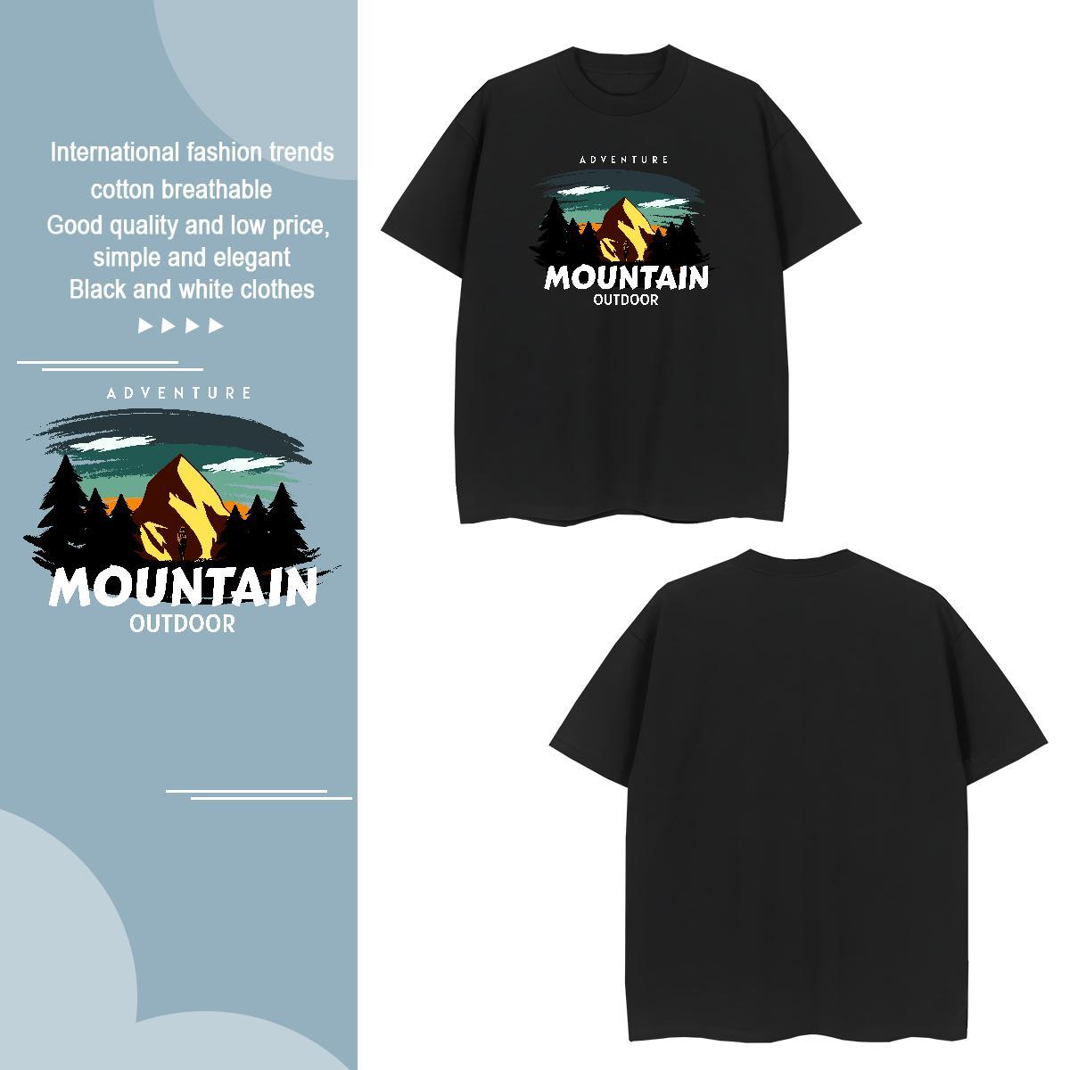 Mens T Shirts 230g Pure Cotton tree Street wear Hip Hop Breathable Crew Neck DIY Printed Tshirt for Man Woman Free Shipping Soft Tops Shirt