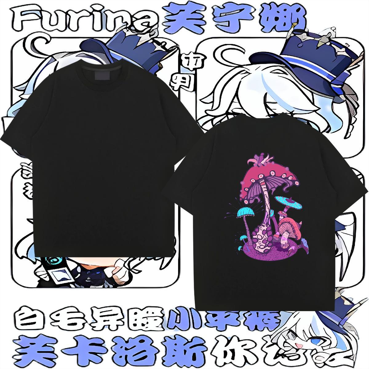 Factory Direct Man T Shirts 230g Pure Cotton mushroom Beach Tees Breathable Short Sleeve Designer Couples T Shirts White Plus Size