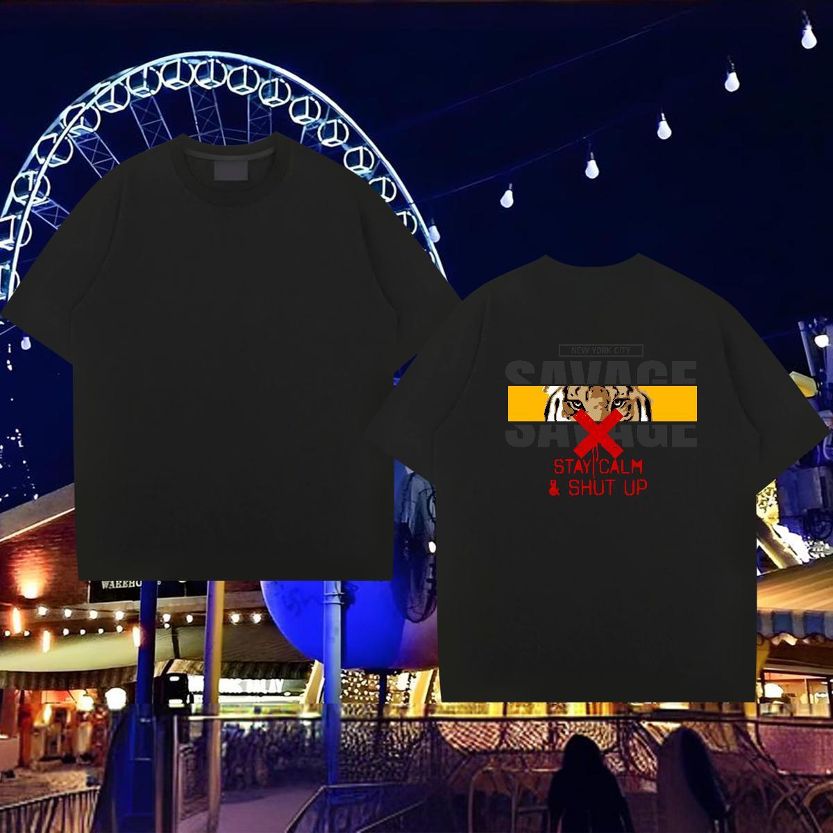 2024 DIY T shirt 230g 100% Cotton Anime Printing Street Tees Breathable Crew Neck Unisex Men Tops Tees DIY Anime