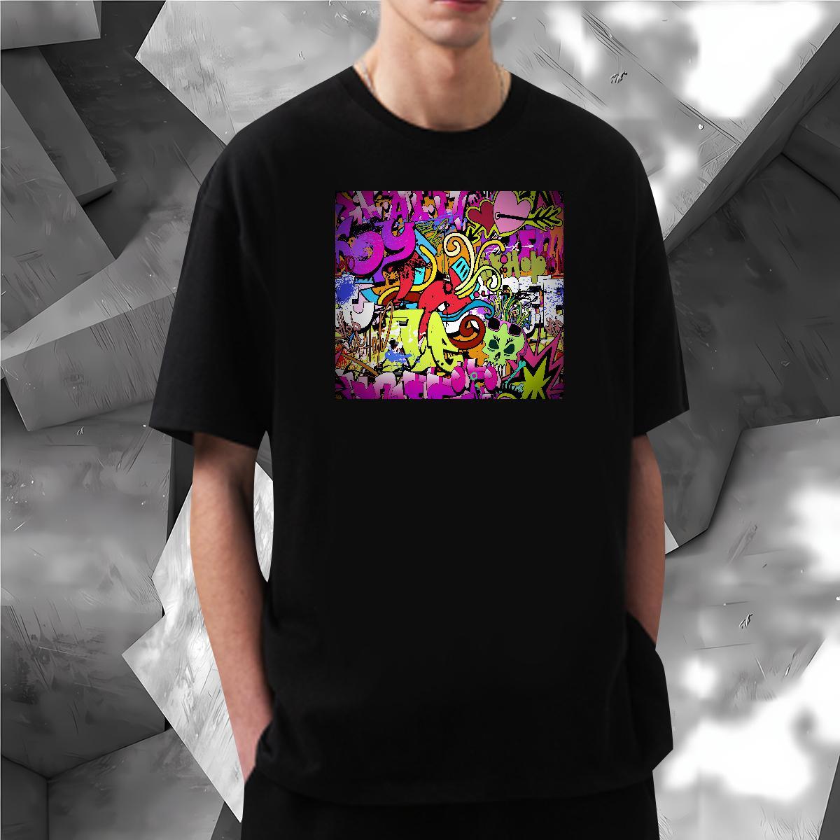 T Shirt For Man 230g 100% Cotton Colorful Daily Wear Short Sleeve O-Neck Plus Size Custom Men Tshirts 2024 DIY Comfortable Tees Shirts