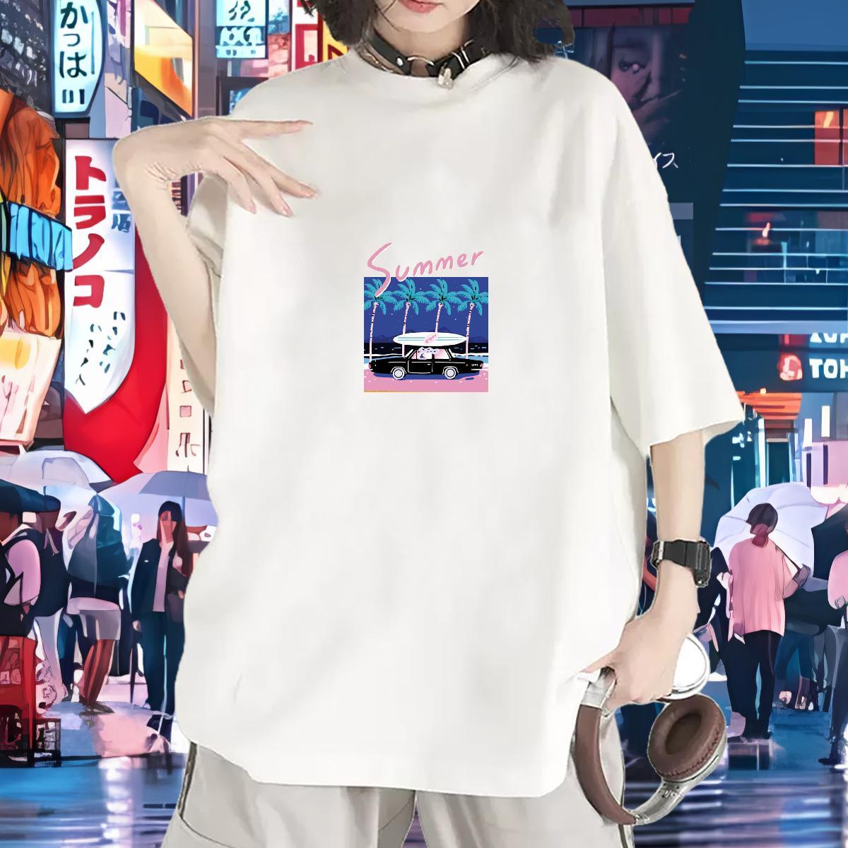 High quality Women T Shirts Breathable Woman Tshirt Skull tree Street 230g 100% Cotton New Arrival Tshirts