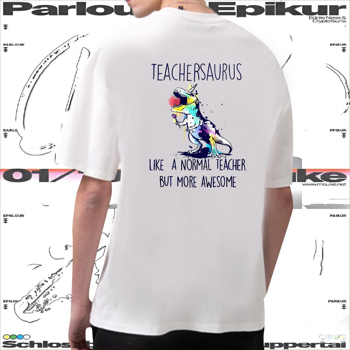DIY Customized Mens T Shirts 230g Cotton dinosaur Hip Hop Street Top Tees Crew Neck Designer Men Tops Tees Anime