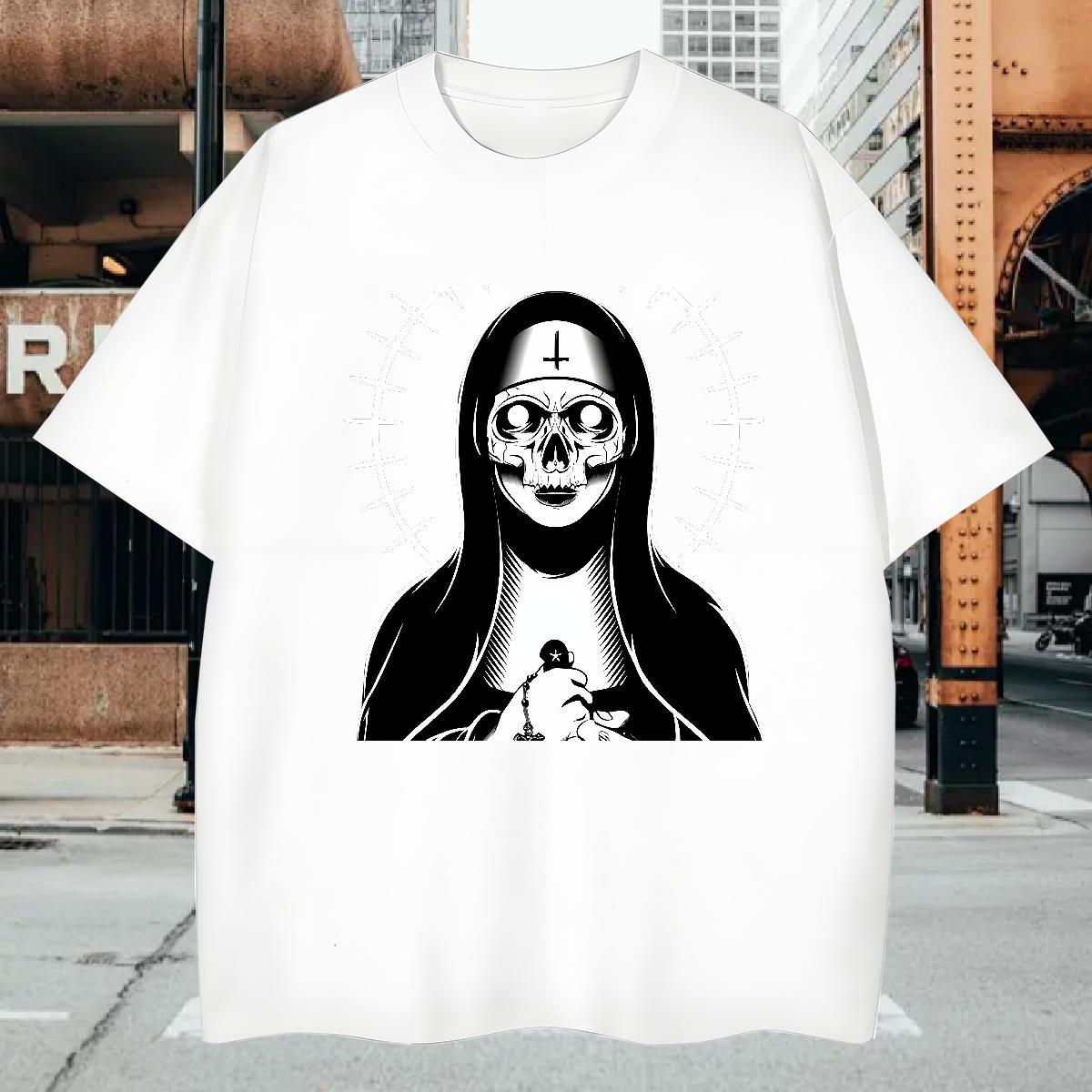 T-Shirts for Men 100% Cotton 230g skull Casual O Neck Short Sleeves Plus Size Custom Tshirt for Man Woman Designer Fashion High Quality Polos