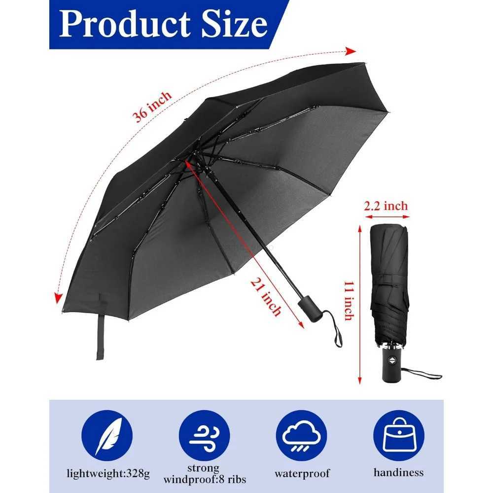 10 Pack Rain Umbrellas Bulk Automatic Open Close Collapsible Umbrella for Men WomenXJ240806