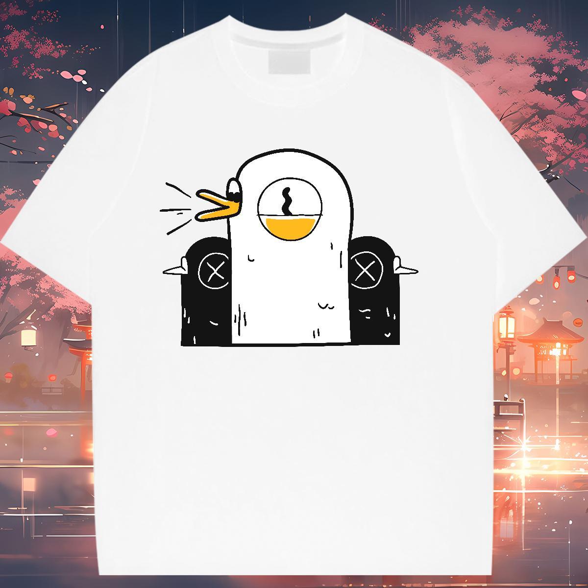 Free Shipping T-Shirts O-Neck Short Sleeve Womens Tshirts Custom Print Oversized chicken Street Casual 230g Pure Cotton Designer Top Tees