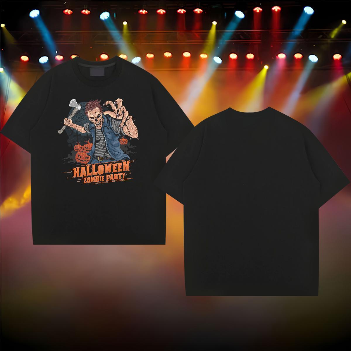 Classic Casual Men T Shirts 230g 100% Cotton monster Casual Beach Tshirts Breathable Short Sleeve Designer Mens Tshirts Custom Anime