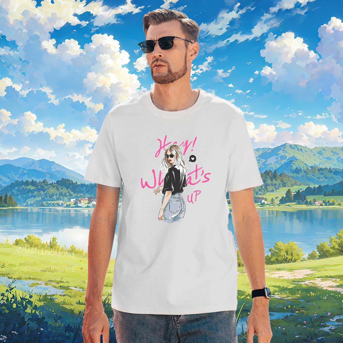 T-Shirts for Men 230g Cotton character Street Breathable Short Sleeve DIY Printed Tshirt for Man Woman Factory Direct Classic Tops Tees