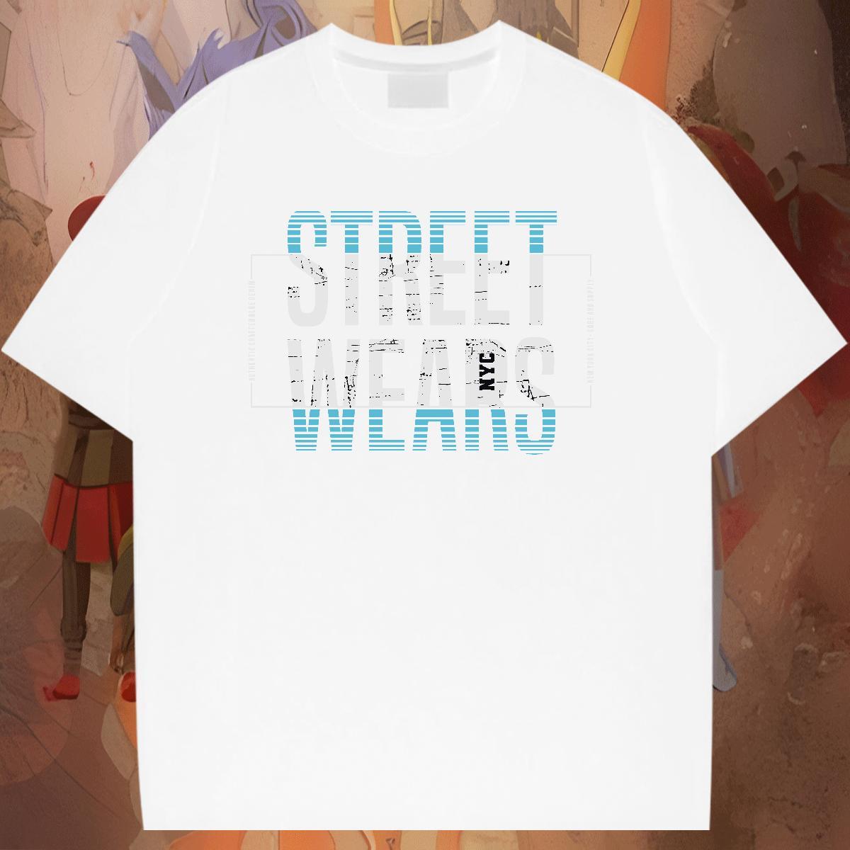 Cool Couples T Shirts 230g Pure Cotton Summer Casual letter Plus Size Cartoon Short Sleeve Soft New Mens T Shirts Tops