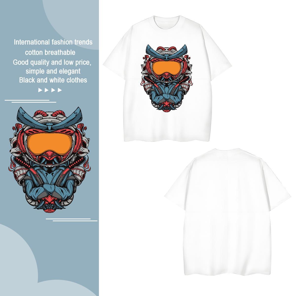 T-Shirts 230g Cotton universe Daily Outfit Crew Neck Breathable Custom Printing Couples T Shirts Classic Casual High Quality Tshirts