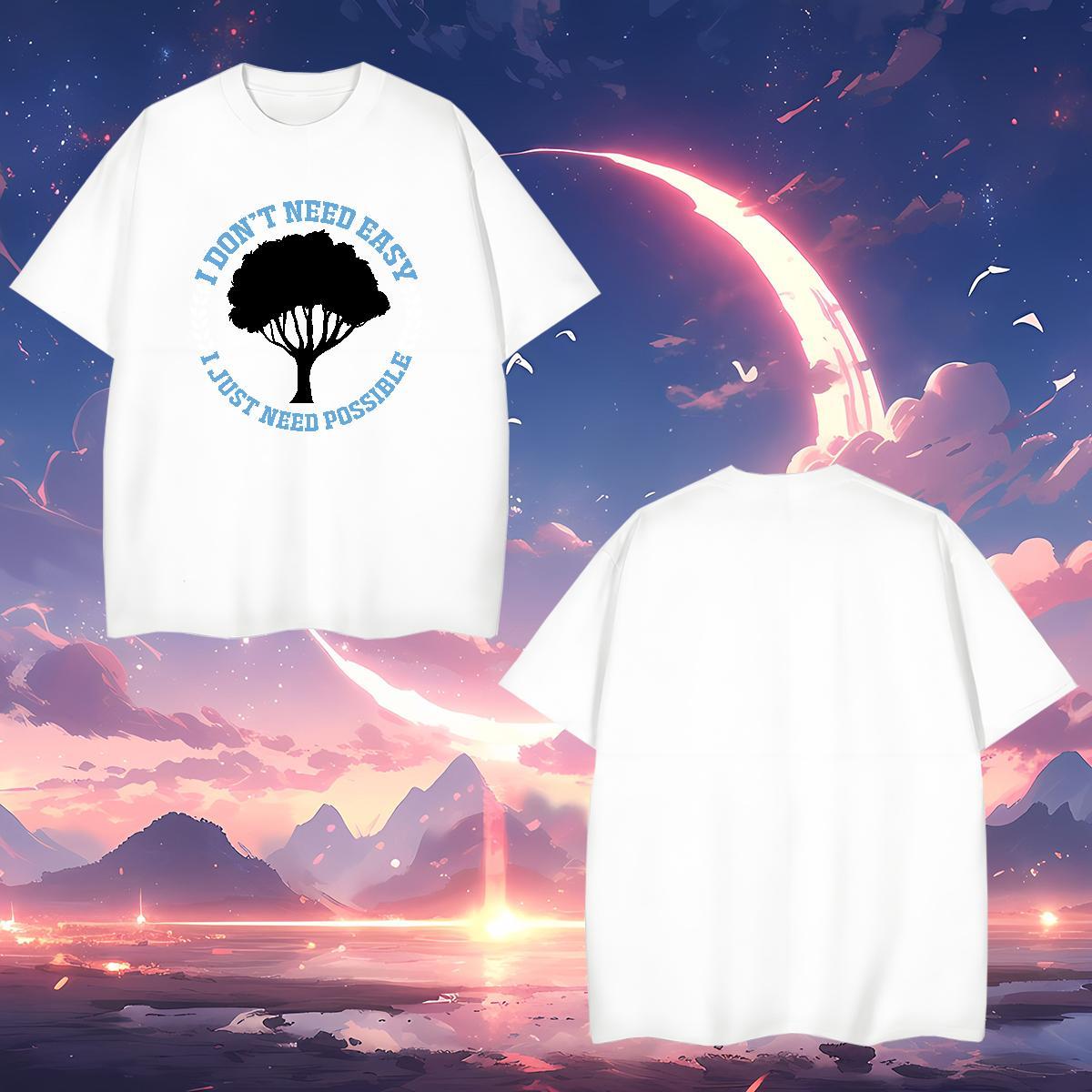 2024 Designer T-Shirts for Men 100% Cotton 230g tree Spring Summer Tops Tees Short Sleeve Soft Brand Tshirts Custom Printed
