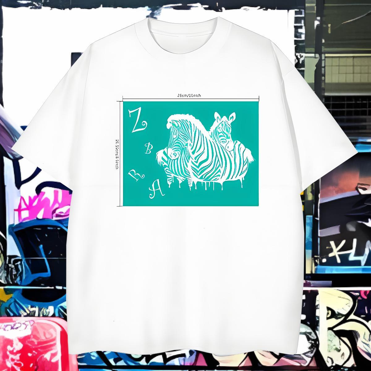 Mens T Shirts 230g Pure Cotton horse Casual Daily Wear Breathable Crew Neck DIY Anime Men Clothes T-Shirt New Arrival Cool Design Polos